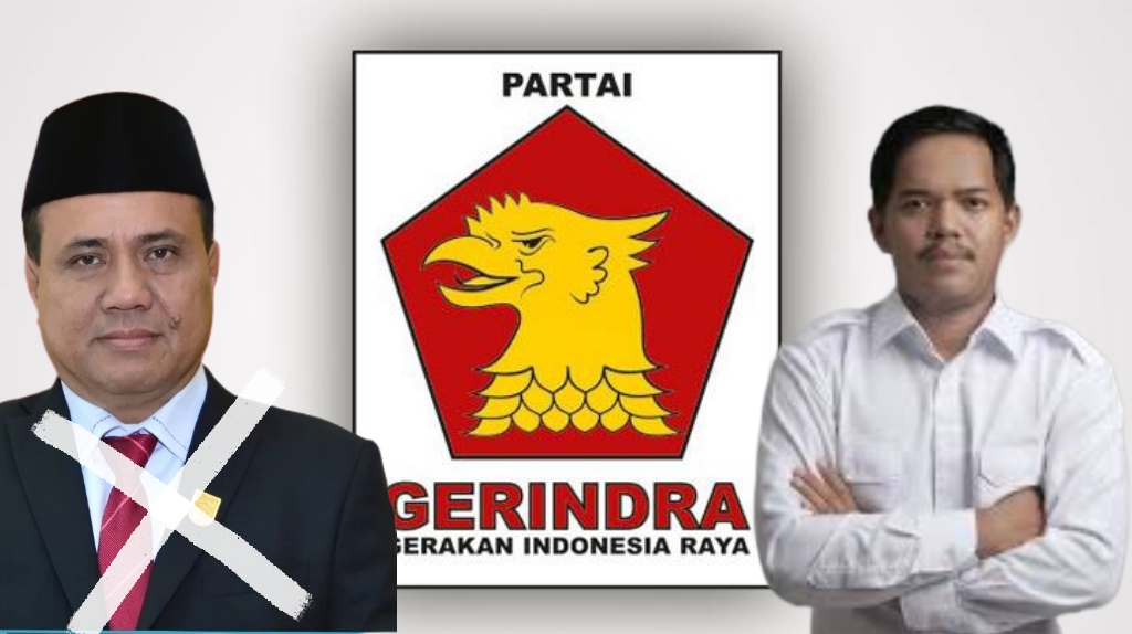 Foto: mantan ketua DPRD Kuansing Juprizal (kiri) Reky Fitro sebagai pengganti (Kanan)