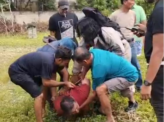 Pelaku Pembunuhan Istri di Perumahan Sinambek Teluk Kuantan Ditangkap di muara lembu
