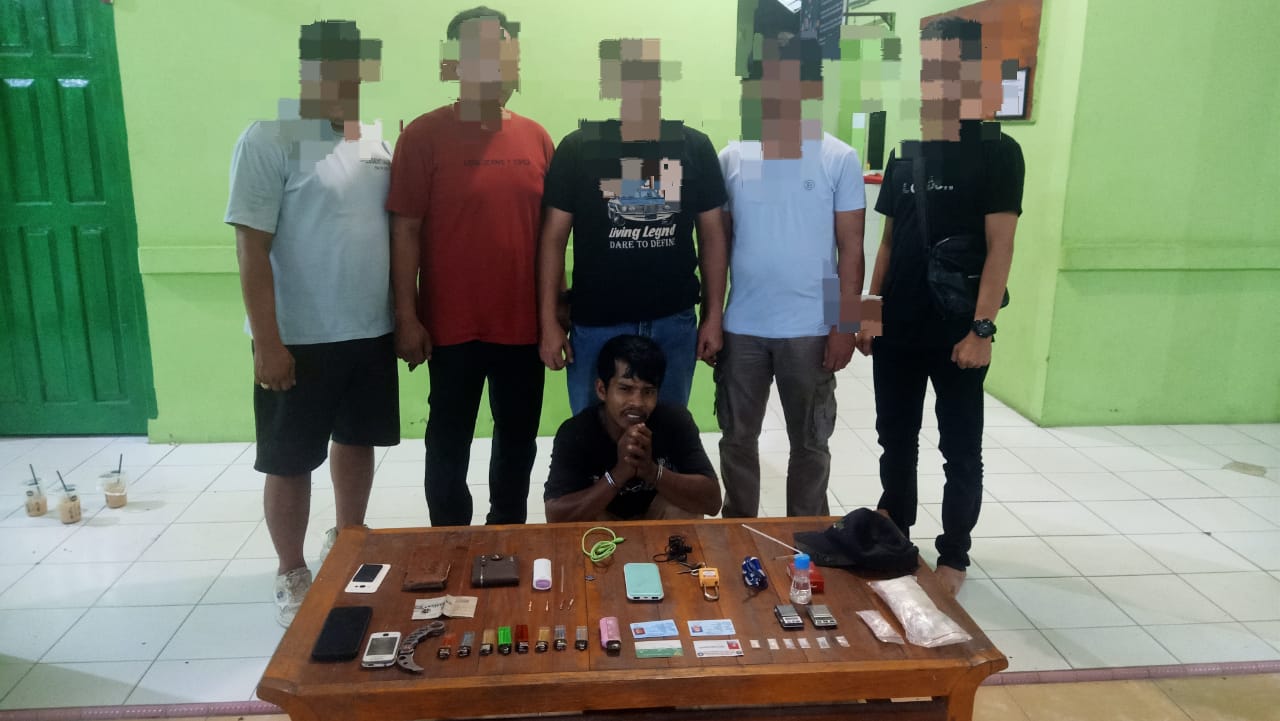 Unit Intel Kodim 0321/Rohil Kembali Tangkap Kurir Narkoba, Sita Sabu dan Sejumlah Barang Bukti