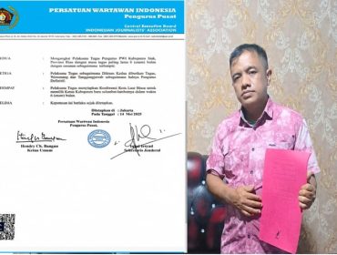 Rapat Pleno PWI Pusat, Soleman Sihotang Diangkat sebagai Ketua PLT PWI Kabupaten Siak