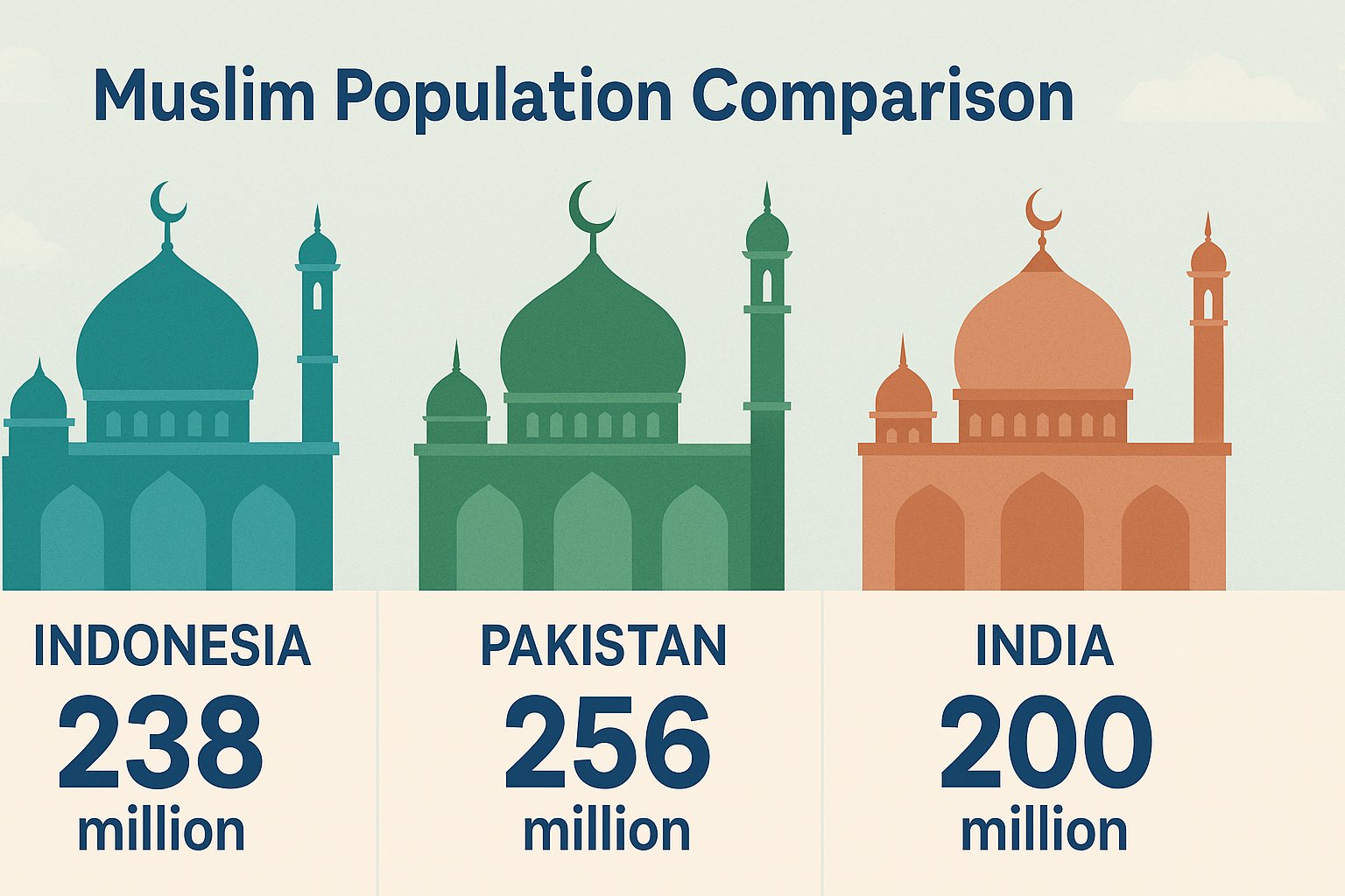 Populasi Muslim Terbesar: Indonesia, Pakistan, dan India dalam Angka, Mana Tertinggi?