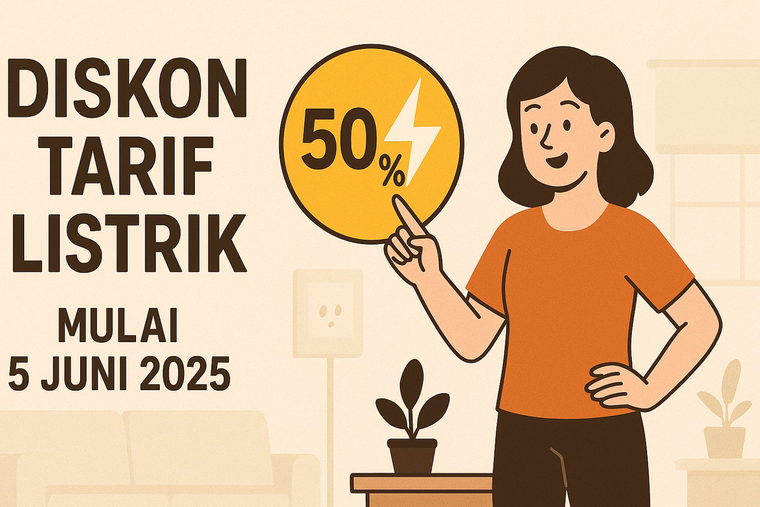 Pemerintah Kembali Berikan Diskon Tarif Listrik Mulai 5 Juni 2025