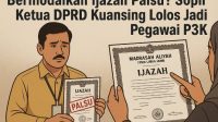 Bermodalkan Ijazah Palsu? Sopir Ketua DPRD Kuansing Lolos Jadi Pegawai PPPK