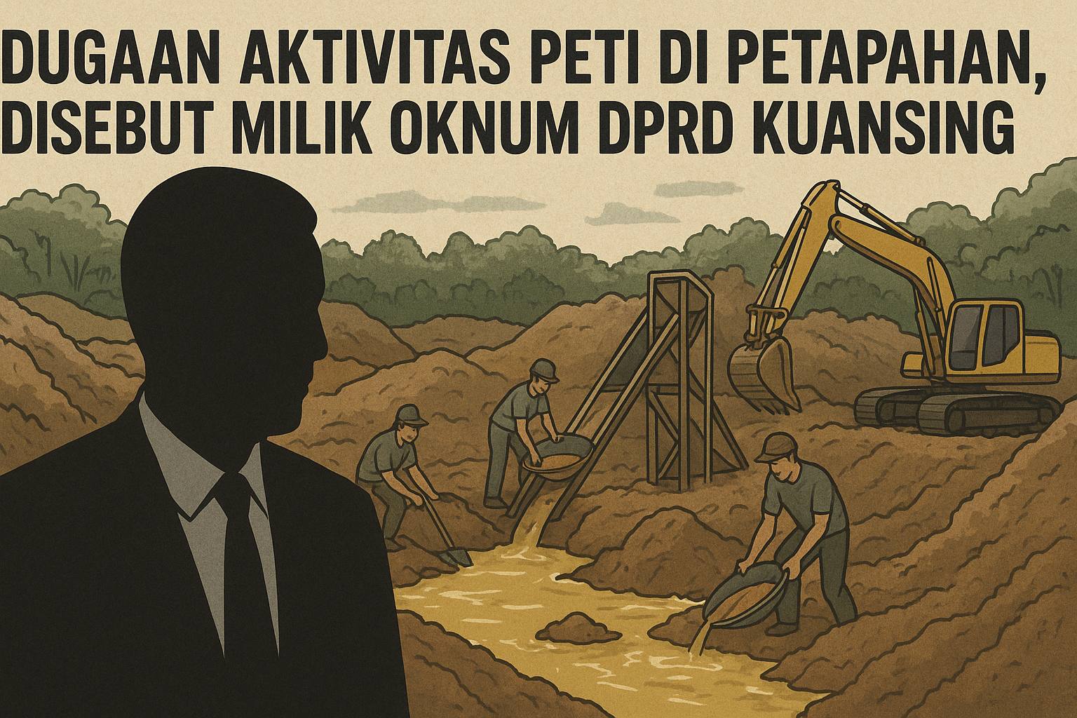 PETI Masih Beroperasi di Kuansing? Disebut Dikendalikan Anggota Dewan (gambar ilustrasi)