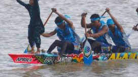 Alam Cahayo Tuah Nagoghi Jalur Asal Kecamatan Cerenti Tundukkan Jalur Tuah Keramat Bukit Embun Dari Inhu Pada HUT Kuansing Ke 26 Tahun 2025