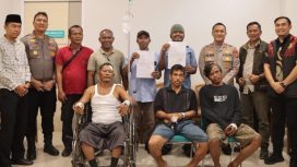 Konflik Lahan di Balai Jaya Berakhir Damai, Polres Rohil Fasilitasi Restorative Justice. ( Photo : Ilyas )
