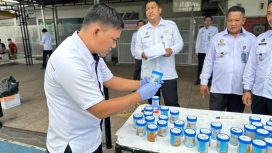Lapas Kelas IIA Bagansiapiapi Gelar Tes Urin, 40 Warga Binaan Negatif Narkoba. (Photo : Sigit)