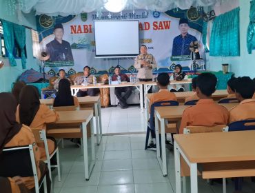 Polsek Panipahan Gelar Sosialisasi Penerimaan Siswa SMA Kemala Taruna Bhayangkara. (Photo : Ilyas)