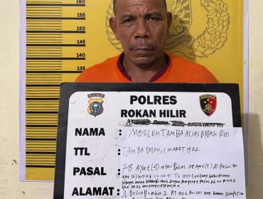 Pelaku Pembakaran Lahan di Kawasan Hutan Produksi Balai Jaya. (Photo : Ilyas)