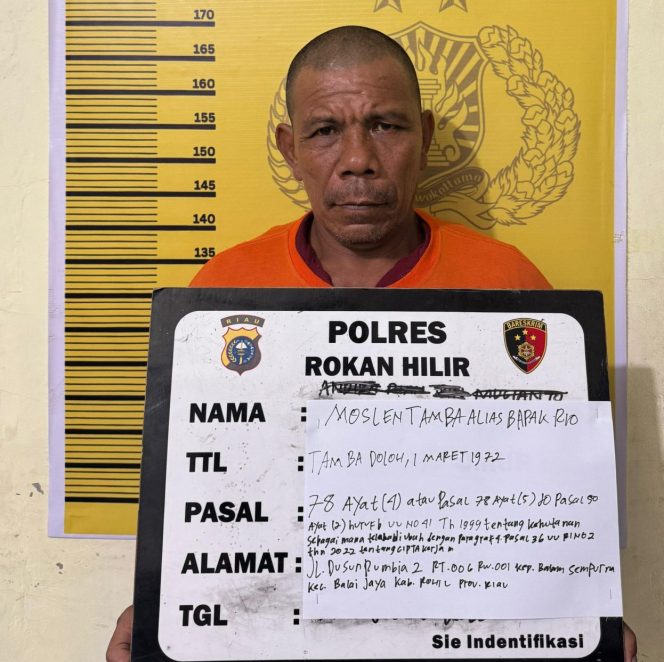 
					Pelaku Pembakaran Lahan di Kawasan Hutan Produksi Balai Jaya. (Photo : Ilyas)