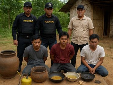 Geger! Polisi Gerebek Pemurnian Emas Ilegal di Belakang Rumah Mantan Kades Lubuk Ramo. (Gambar ilustrasi)